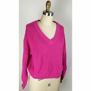 BP Nordstom Cable Knit Sweater Pink
